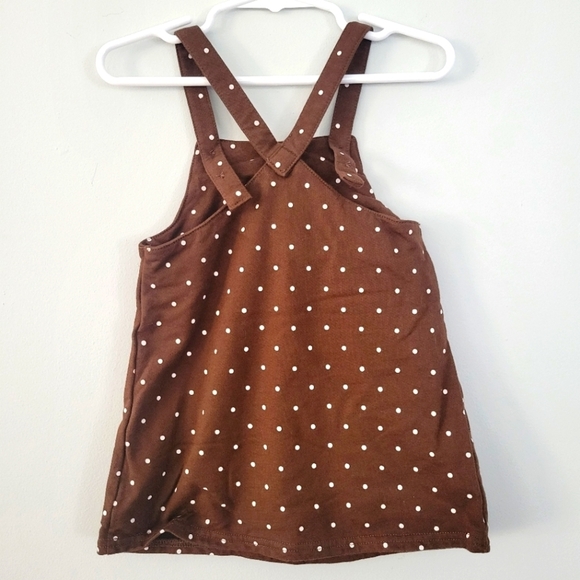 4/$20 Carter's Turkey polka dot brown dress size 18 months - Picture 2 of 4